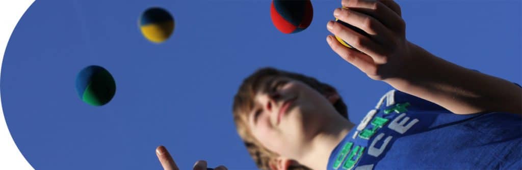 Games and Puzzles Category - Boy Juggling