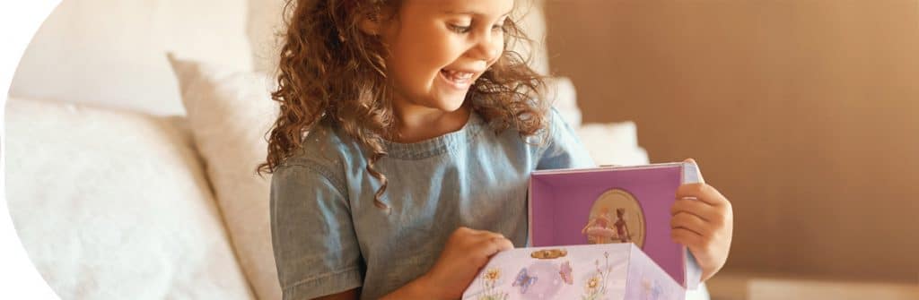 Jewelry Boxes - Girl with Iridescent Fairy Jewelry Box