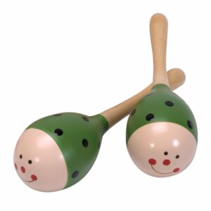 Wooden Maracas Green